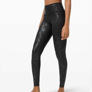 Lululemon Wunder Under High-Rise Tight shine Acclimatize Black Black Foil
